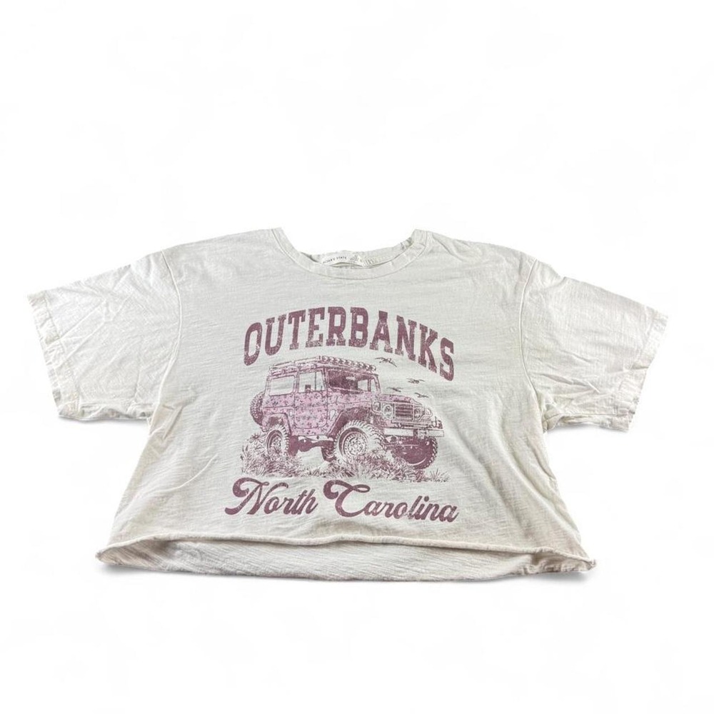Altar'd State Graphic Outer Banks Cropped Tee